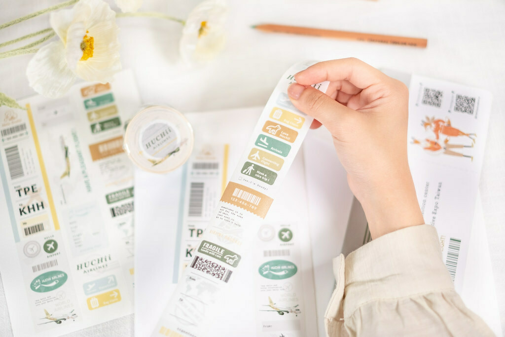 你好工作室．狐吉航空 3.5cm日本和紙膠帶 <整捲/分裝>