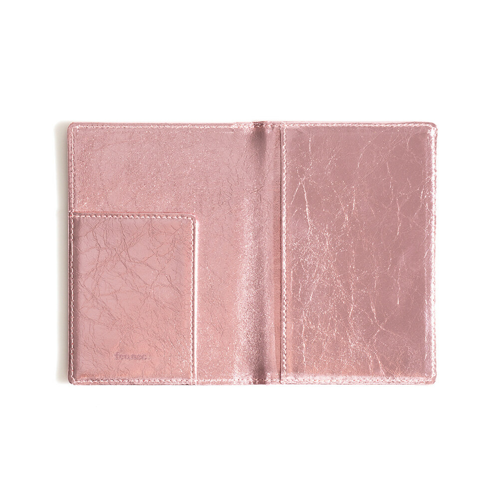 fennec - METALLIC PASSPORT CASE - METALLIC PINK