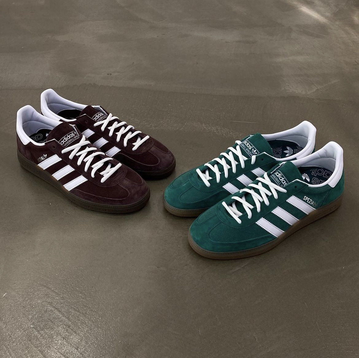 Adidas HANDBALL SPEZIAL 麂皮運動休閒鞋棕IF8914 / 綠IF8913