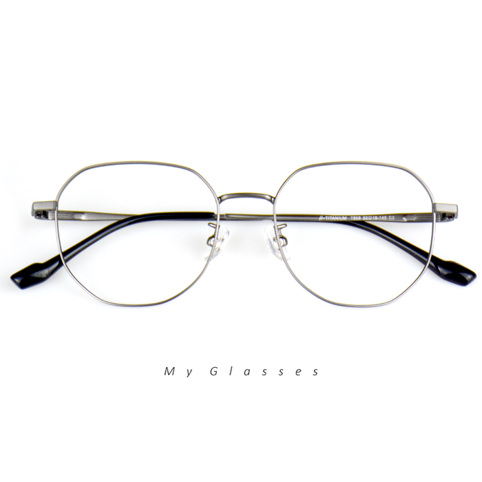 C352鈦金屬多邊形眼鏡