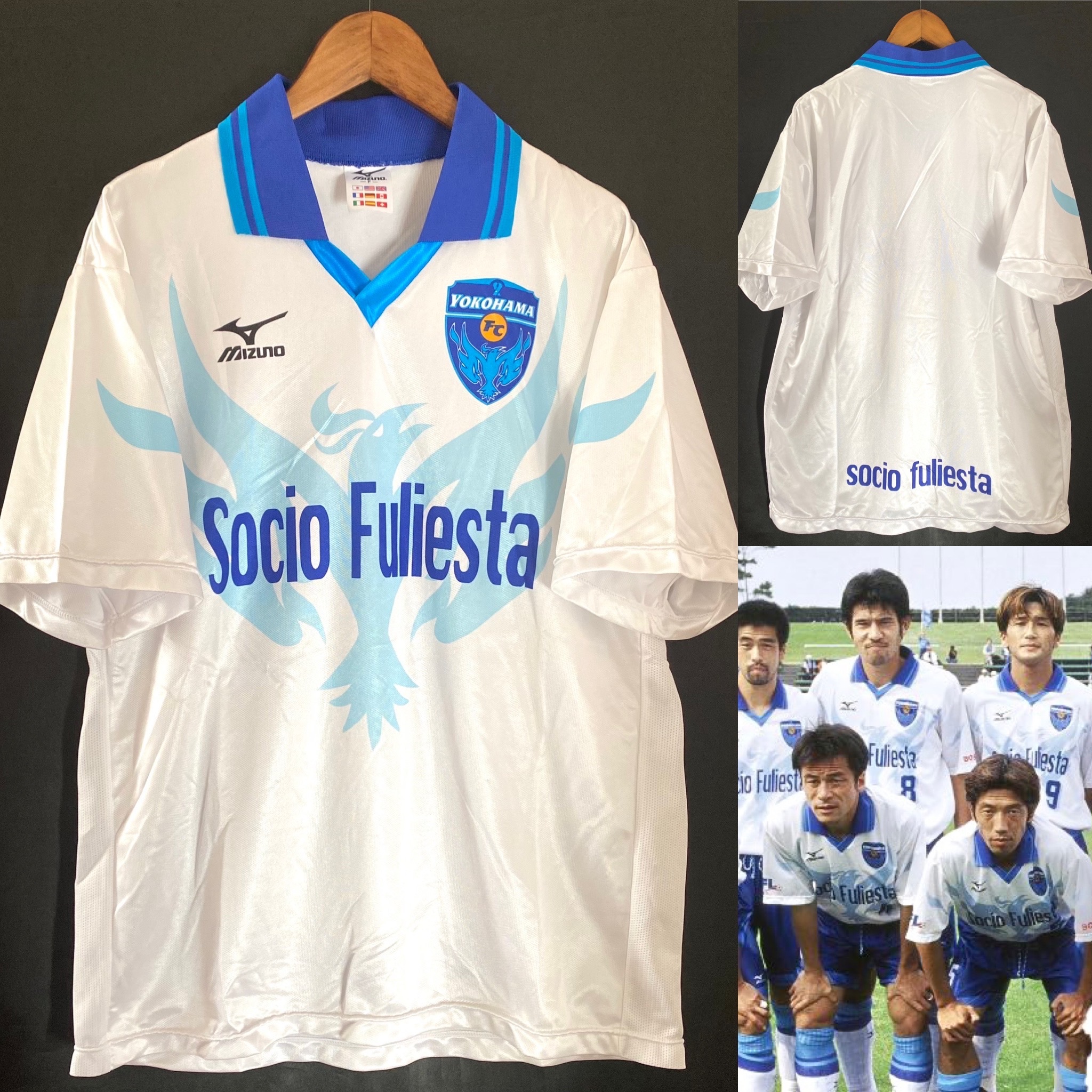 Yokohama FC 1999-2000 Mizuno Home shirt