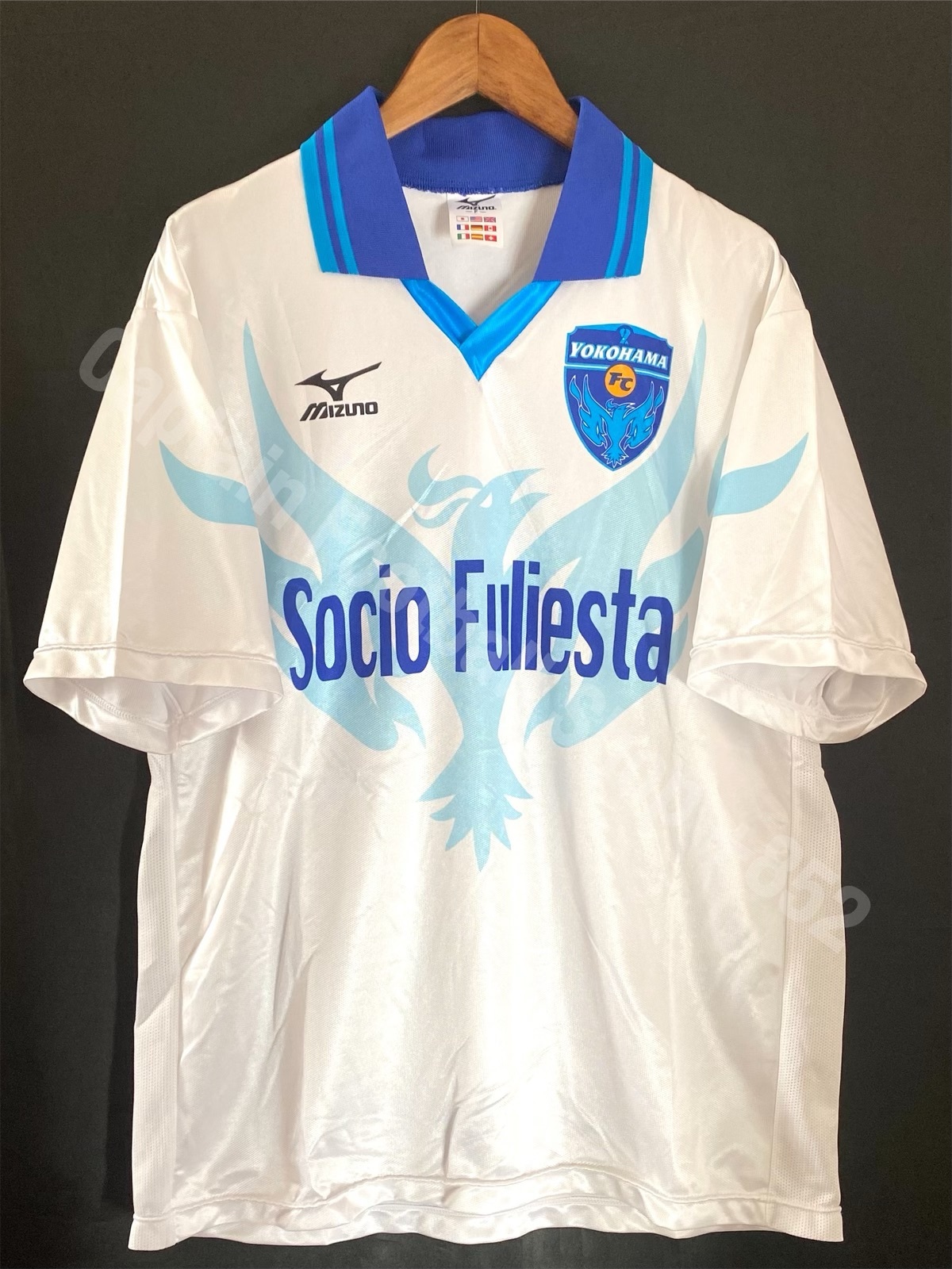 横浜FC ホーム ユニフォーム 1999年 初年度モデル MIZUNO製 ＸＯ Yokohama FC 1999-2000 Mizuno Home shirt