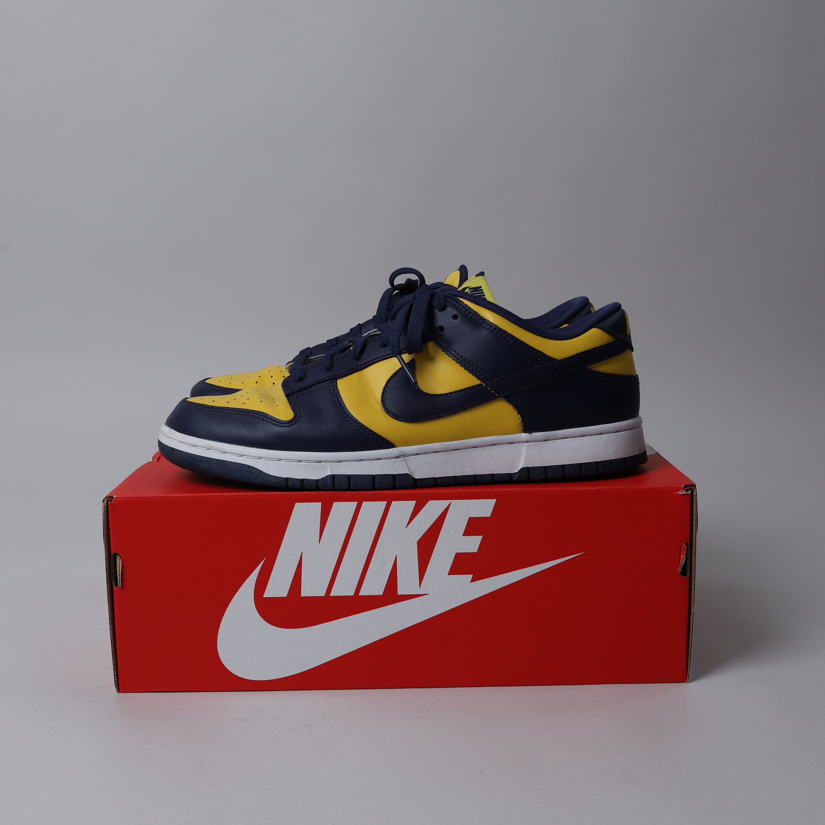 【二手 US10.5/28.5CM】NIKE DUNK LOW RETRO 密西根 藍黃 休閒鞋【DD1391-700】