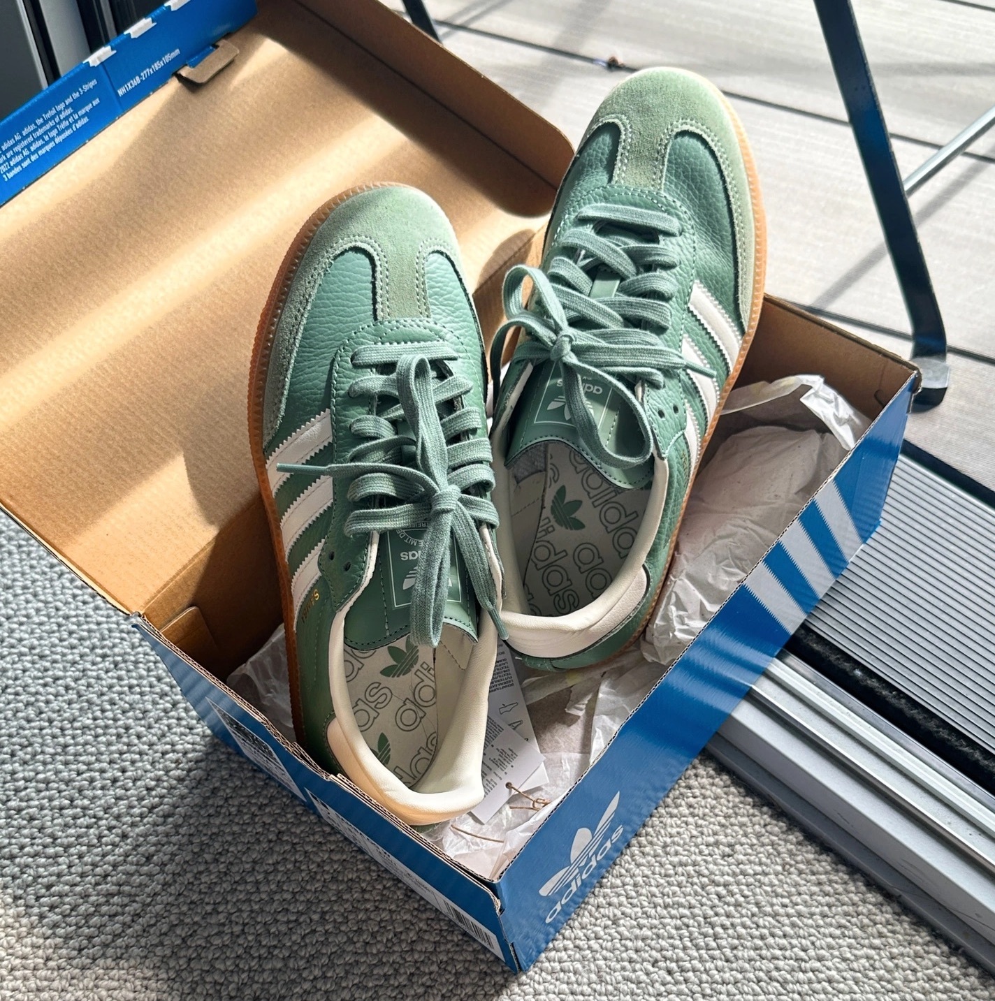 ADIDAS ORIGINAL SAMBA OG 抹茶綠 奶綠 灰綠 焦糖底 女鞋 / 預購