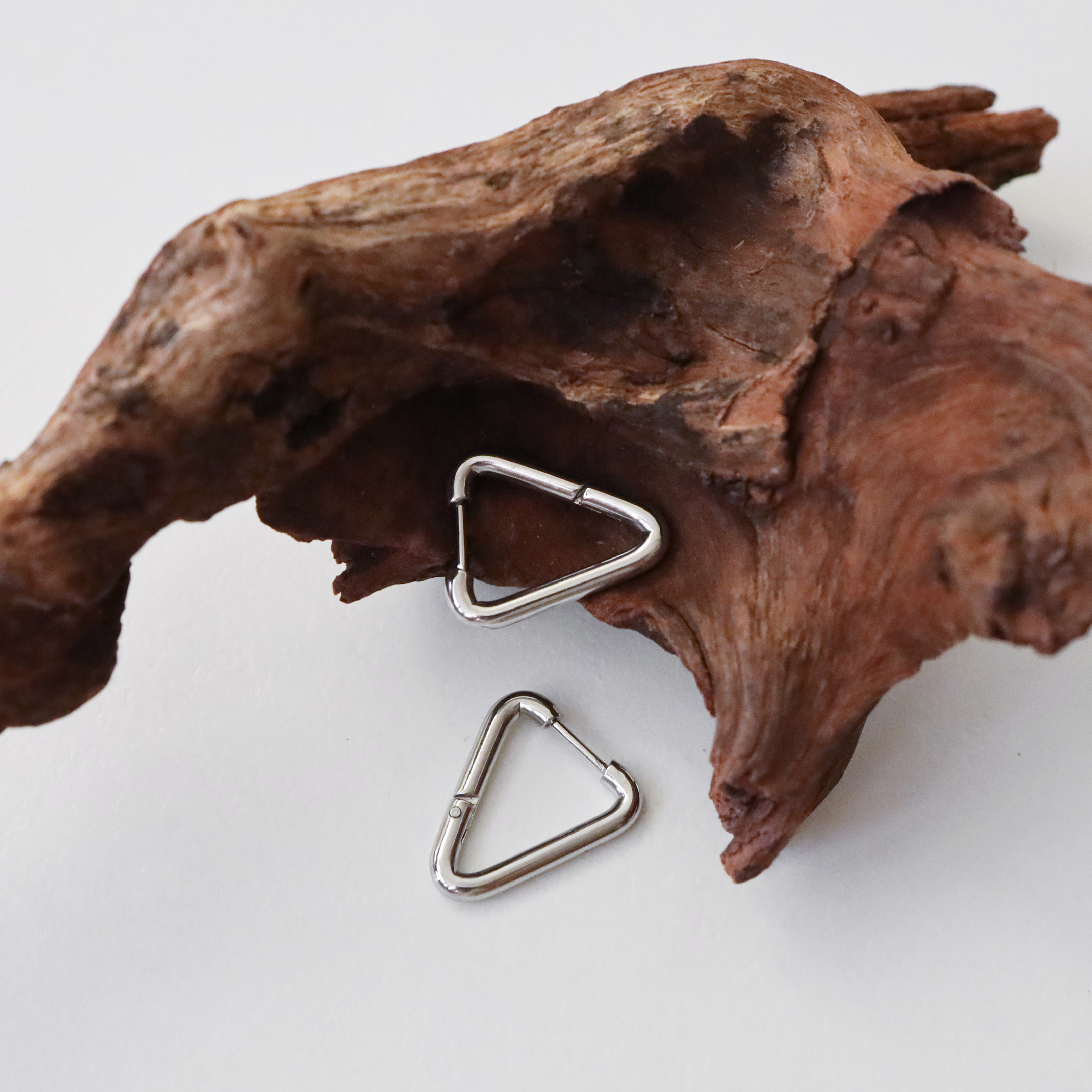 不怕水倒三角鋼耳圈