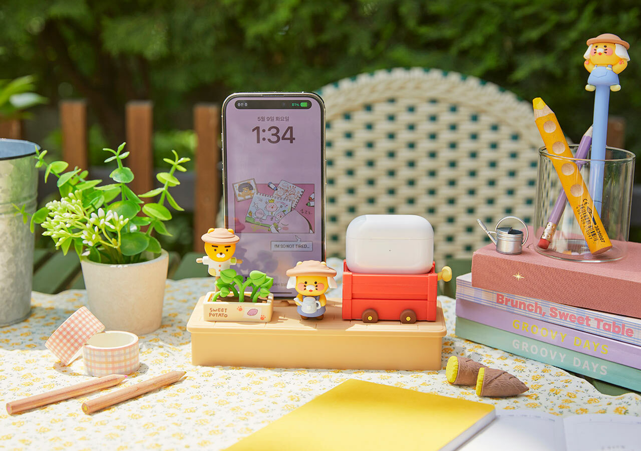 預購 萊恩 Kakao Friends  紅薯農場雙充電座