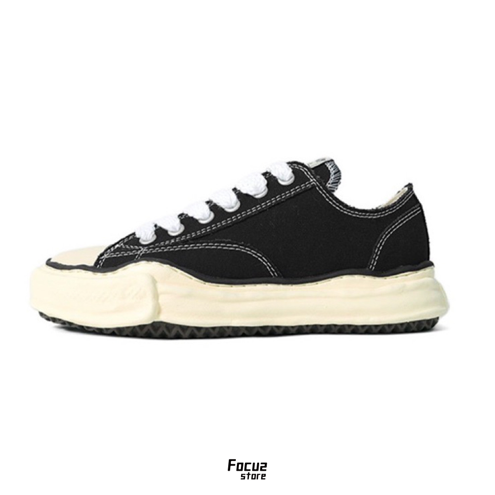 【Focus Store】現貨秒發 Maison Mihara Yasuhiro Peterson VL OG Sole Canvas Low-top "Black" 黑色 奶油底 A09FW733