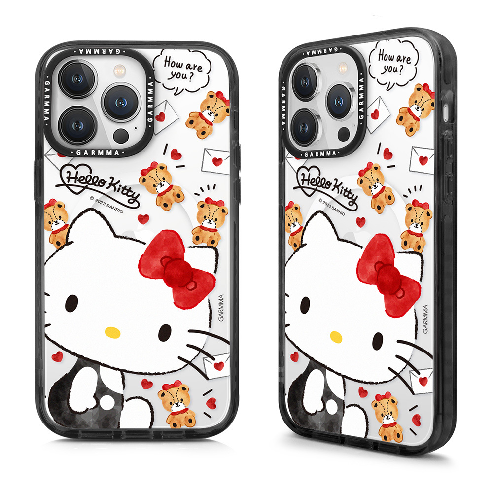 Hello Kitty iPhone 15系列 磁吸款保護殼 甜蜜好朋友