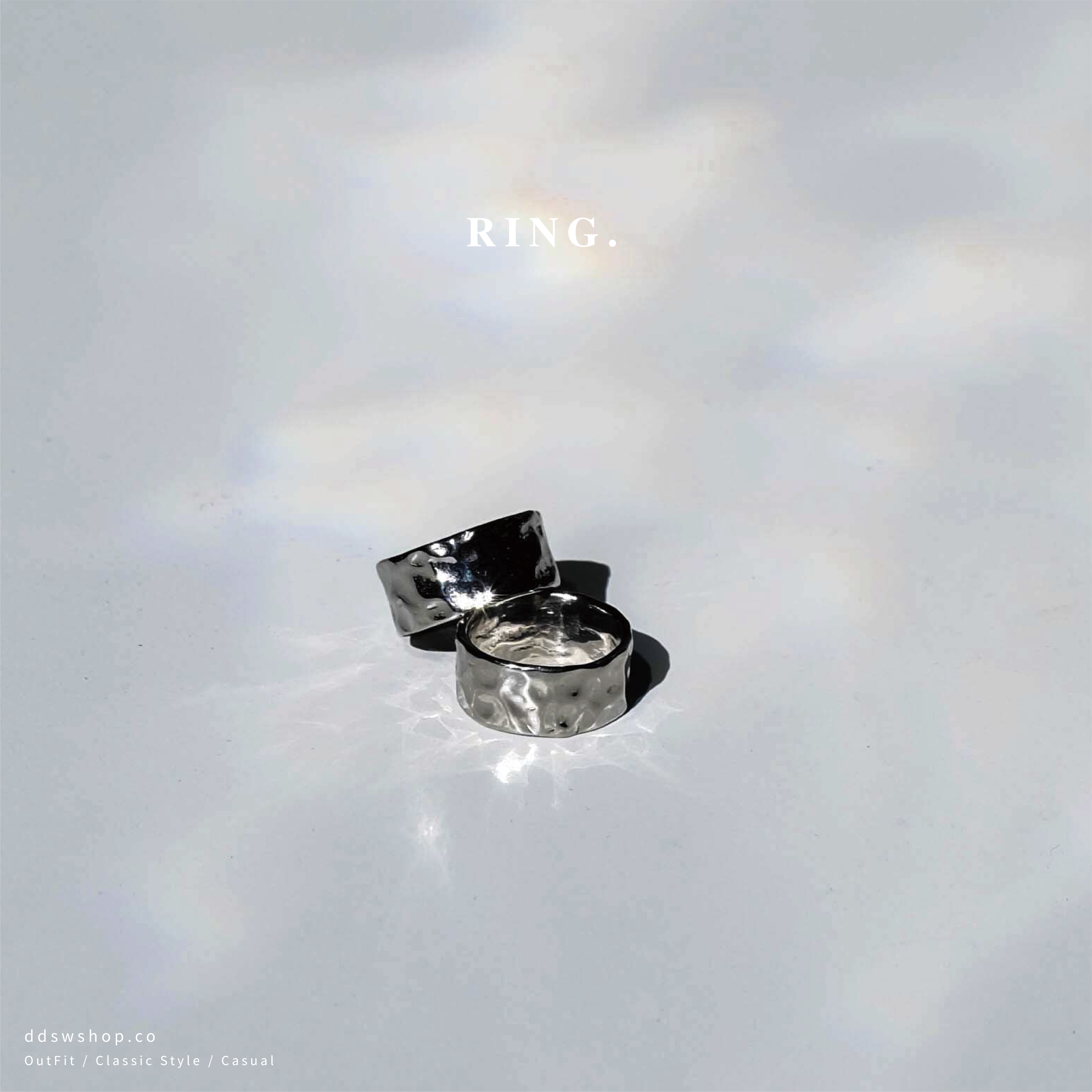 D.ecorate 質感皺摺戒指