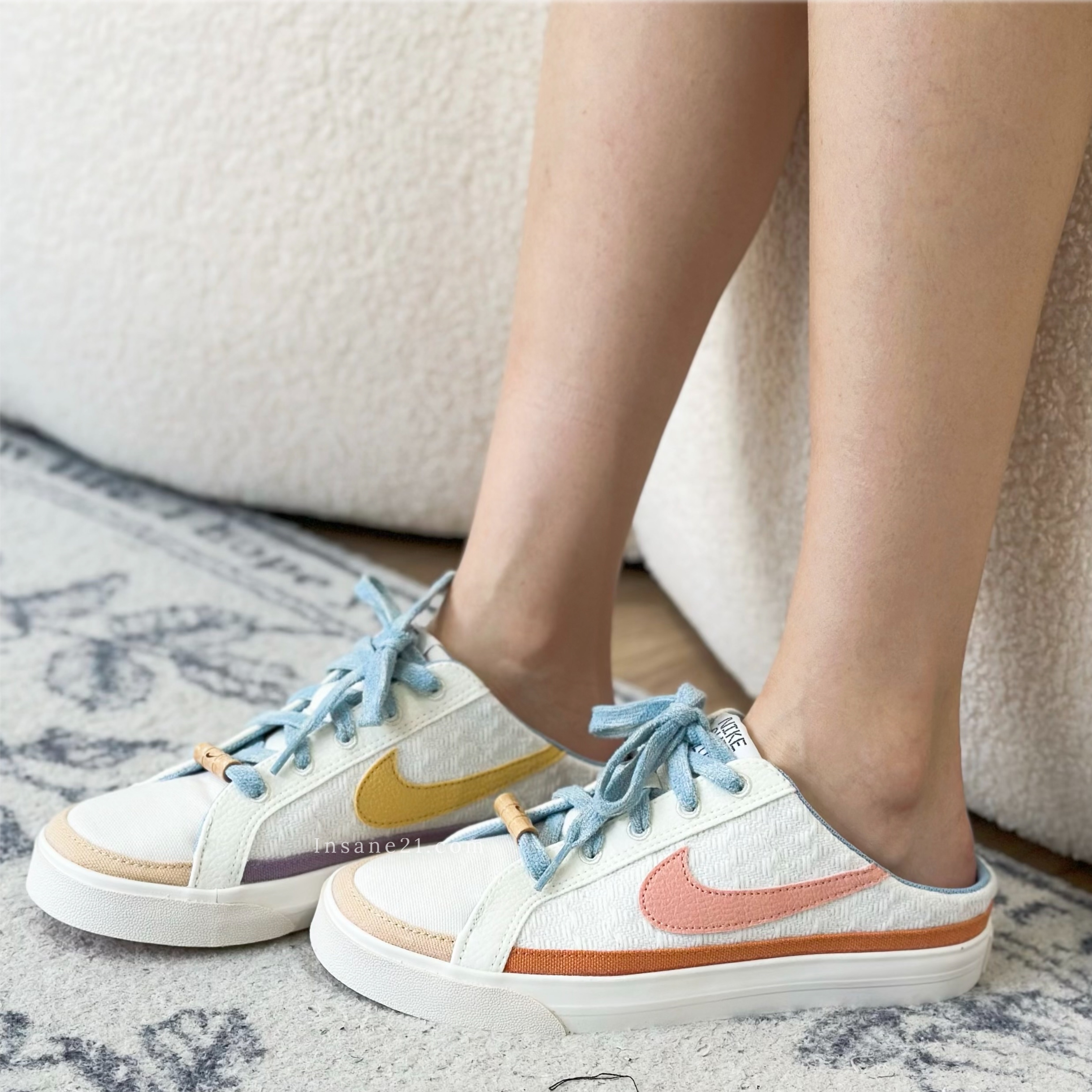 NIKE COURT LEGACY MULE 米白粉紅鴛鴦https://www.google.com/se