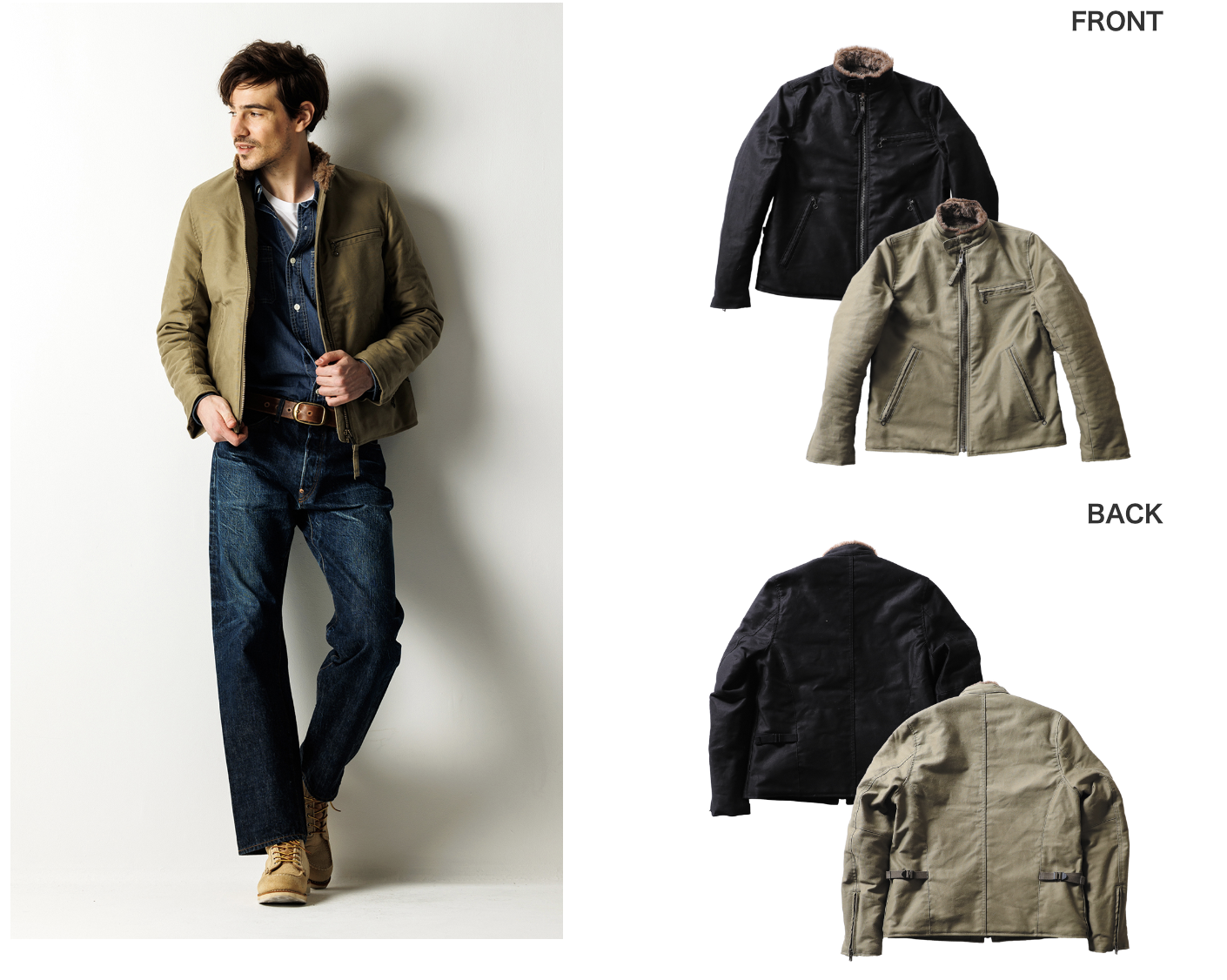 HOUSTON N-1 RIDERS JACKET / BLACK