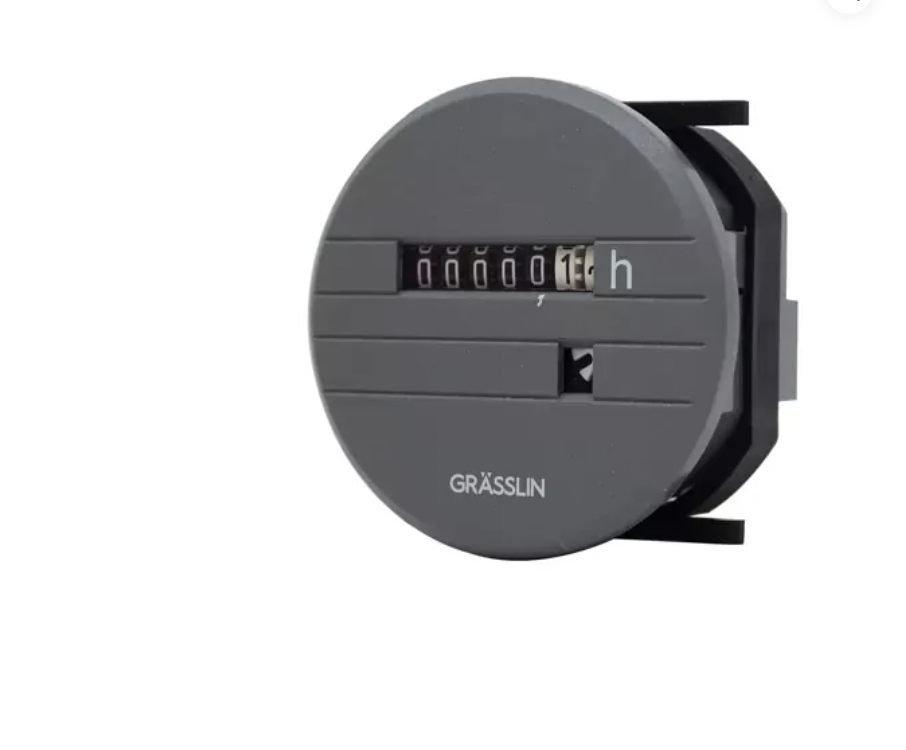 GRASSLIN 05.15.1096.1 小時計數器，UWZ52A 前面板安裝，灰色