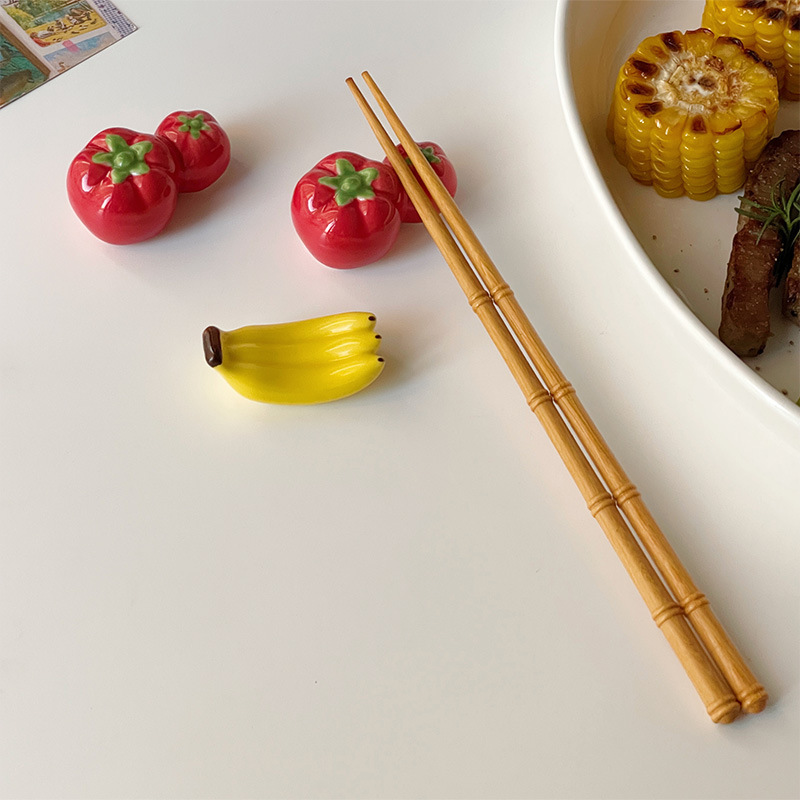 《2921》萌Q陶瓷情侶筷子架