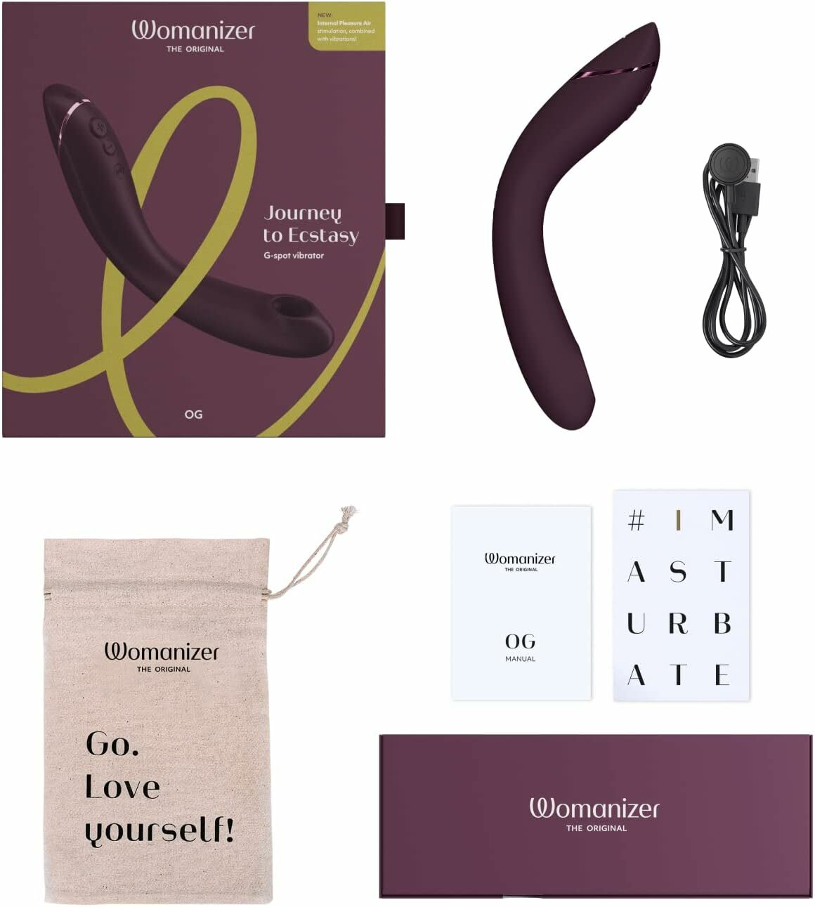 Womanizer OG G 點吸啜震動器 (茄子色)