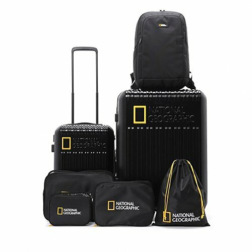 【Luxury】NATIONALGEOGRAPHIC 國家地理行李箱七件組 N235ASU340  黑 太空灰 象牙白 28吋+20吋