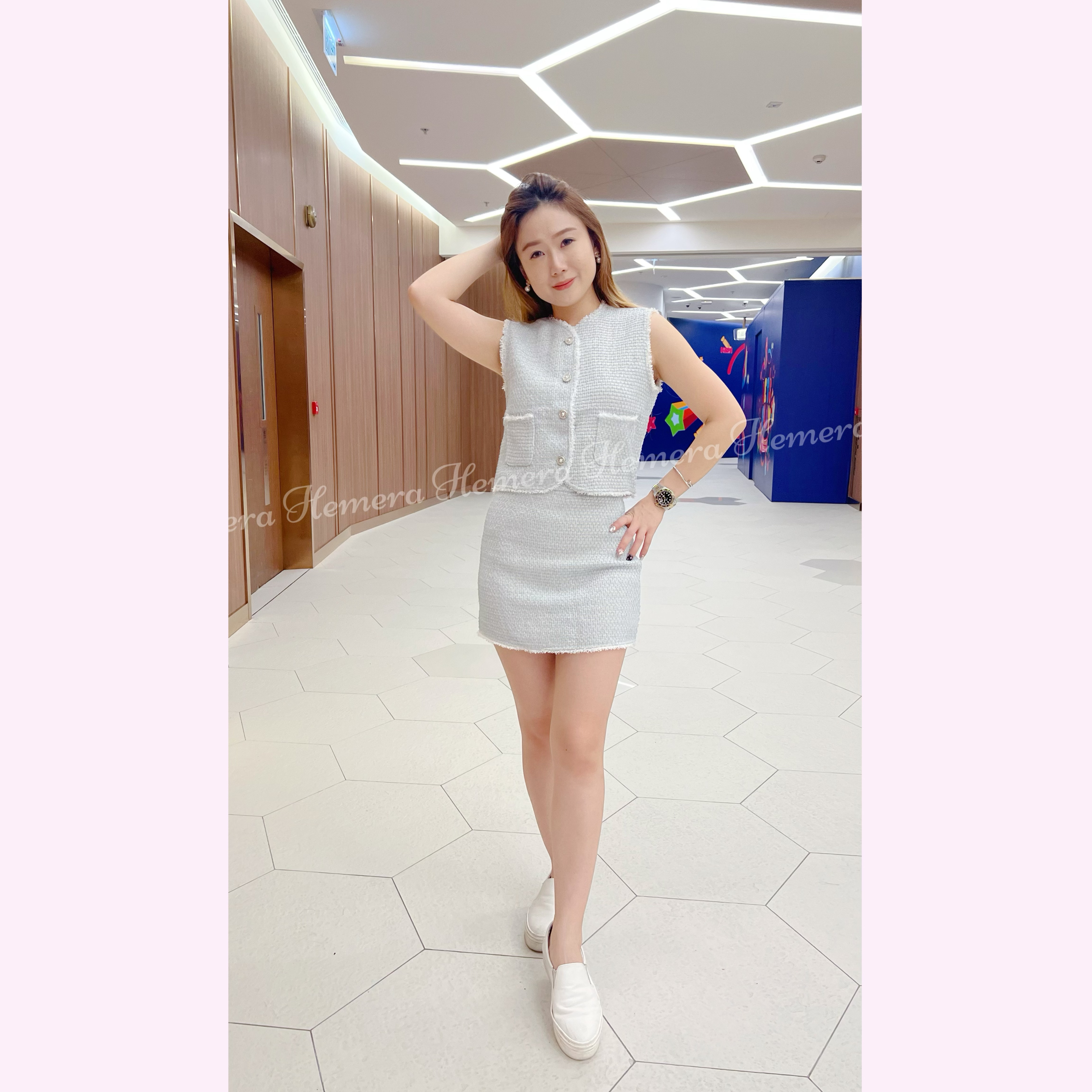 ST23S0901 小香風TWEED料套裝