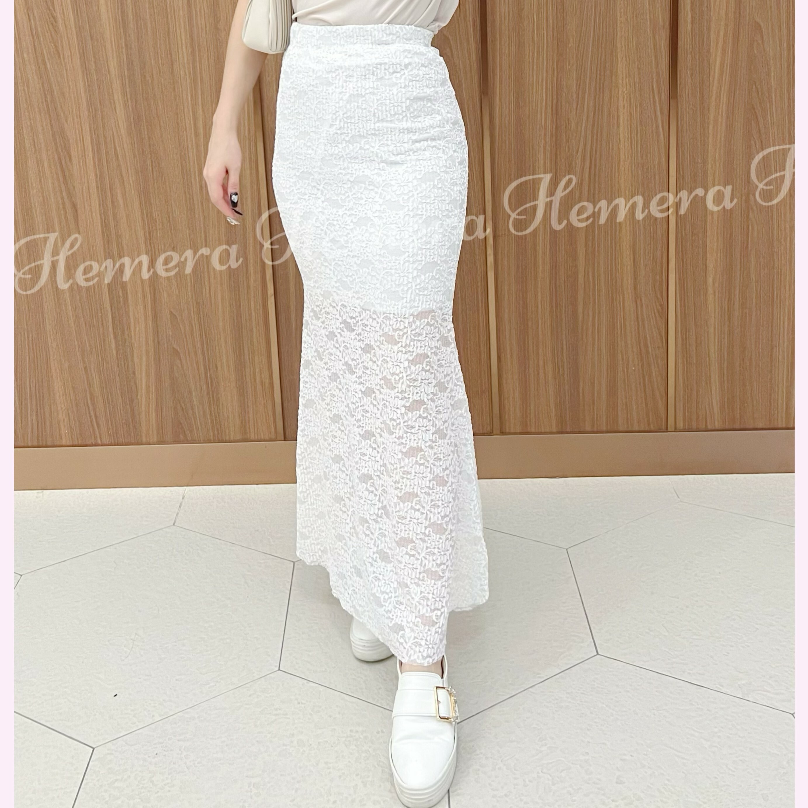 SK23S0910 LACE魚尾下身裙