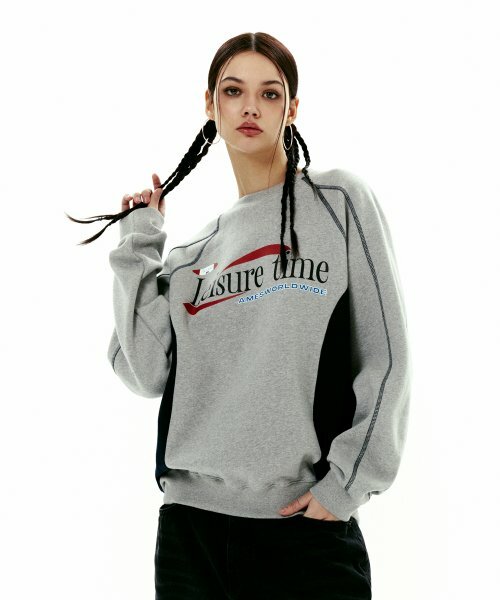 AMES  LEISURE TIME LOGO SWEATSHIRT GREY