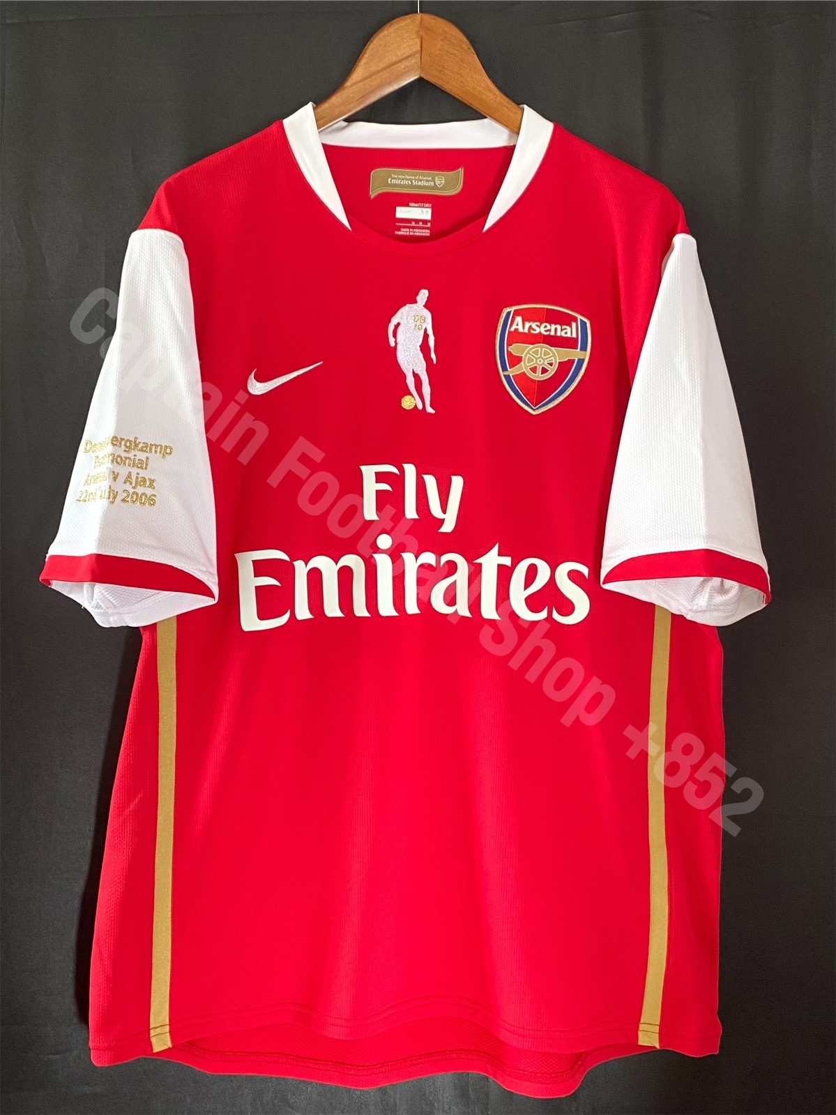 Arsenal 2006-2007 Bergkamp Testimonial Nike Home Shirt #10 BERGKAMP