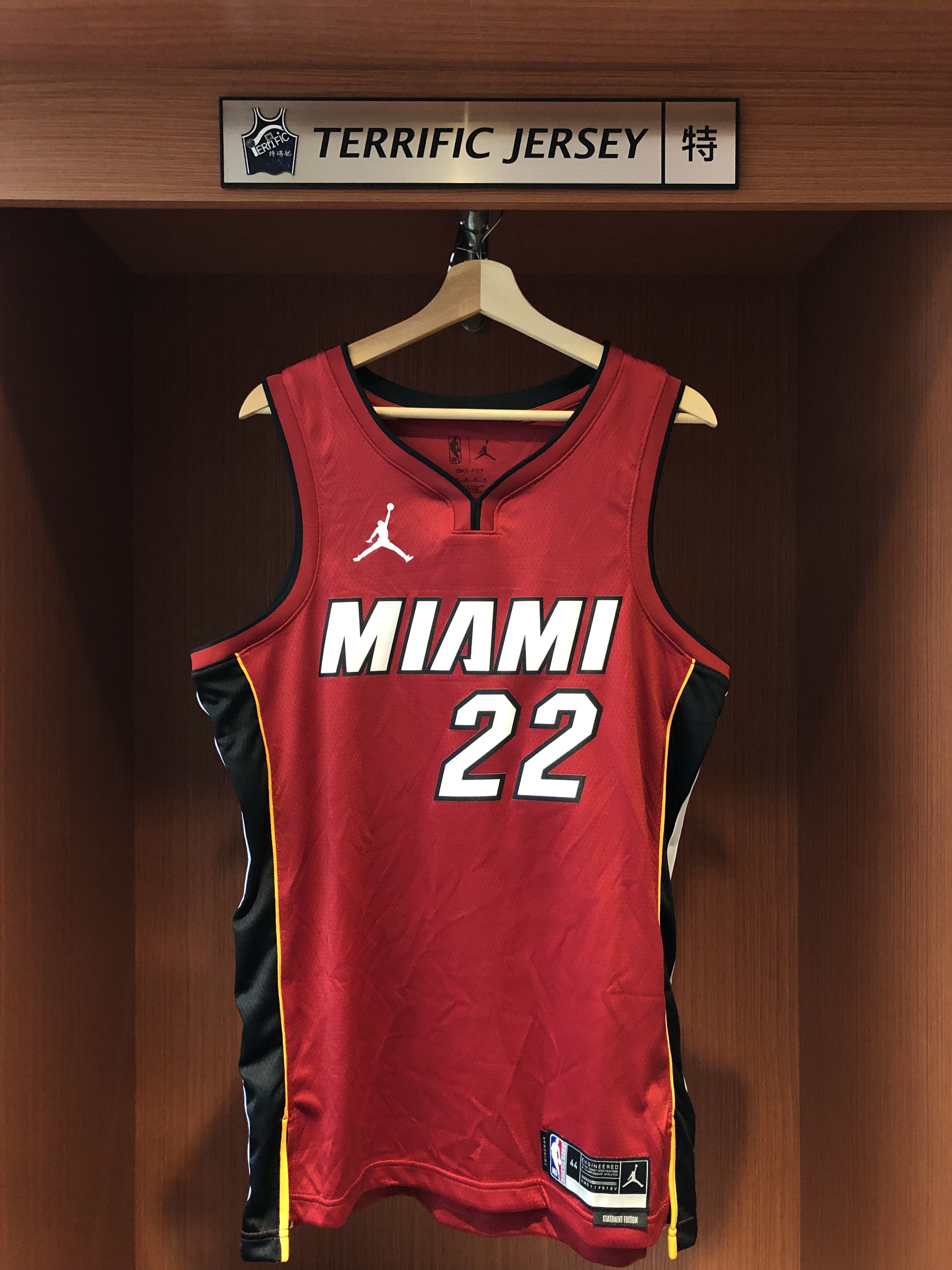 NBA球衣 Jimmy Butler 邁阿密熱火紅 Statement Jordan Swingman 球迷版 熱轉印 全新