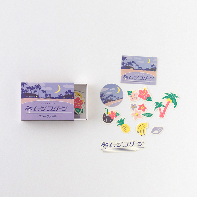 月光小鎮 火柴盒貼紙組 20枚 ｜日本Green Flash