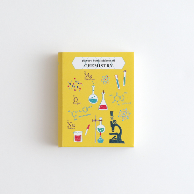 化學圖鑑 34枚書型貼紙組｜日本STUDY HOLIC