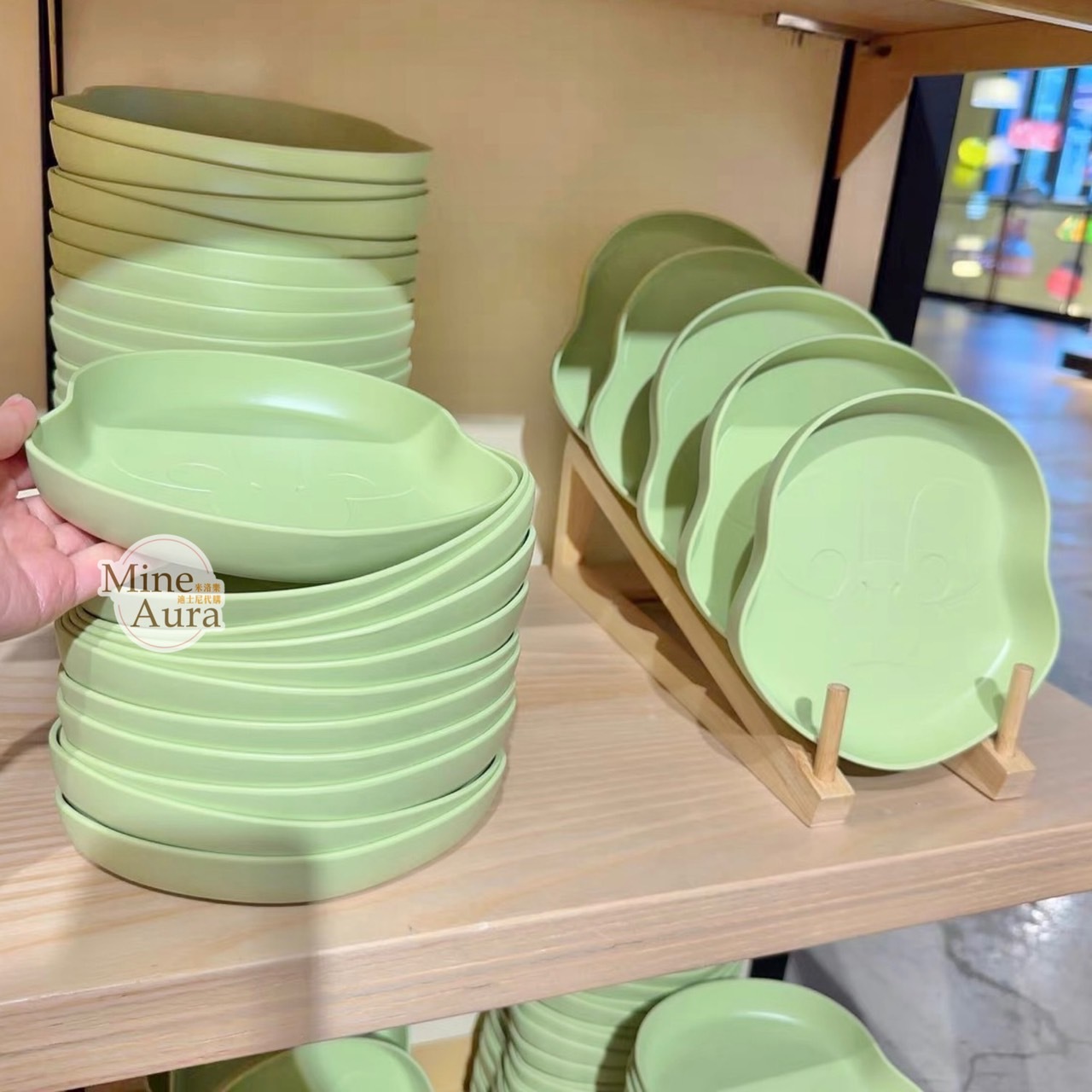 奧樂米拉 海龜 OluMel 大頭 造型 餐盤 廚房用品 -上海迪士尼樂園