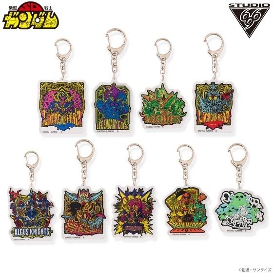 Pbandai 預訂2023/10月 SDガンダム アクリルチャーム feat.STUDIO696