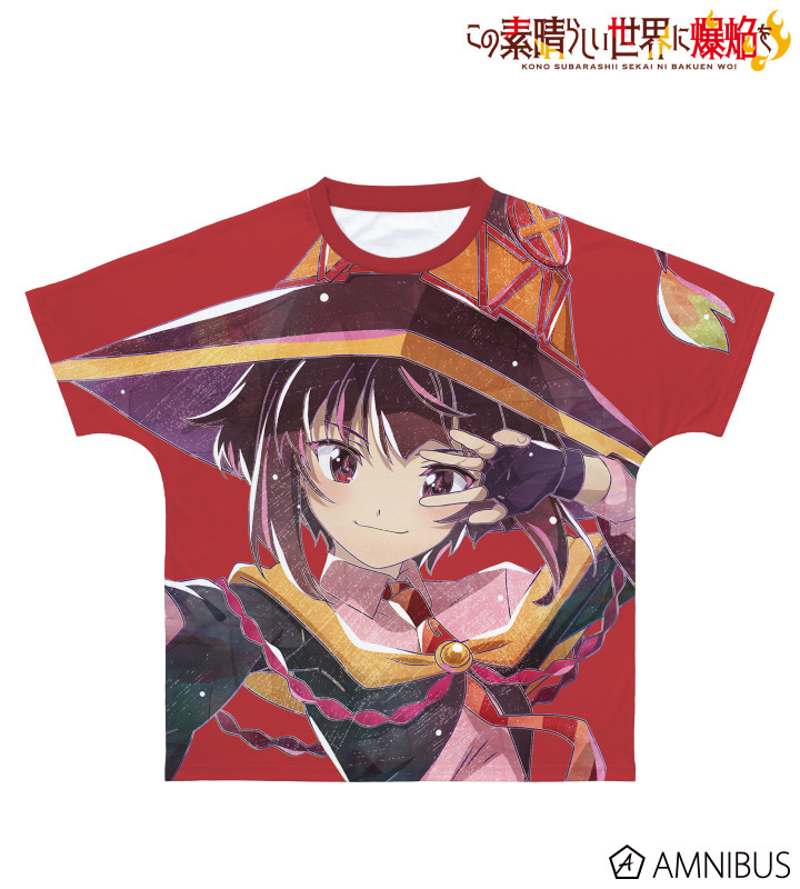 Pbandai 預訂2024/1月 この素晴らしい世界に爆焔を！めぐみん Ani-Art フルグラフィックTシャツ/ユニセックス