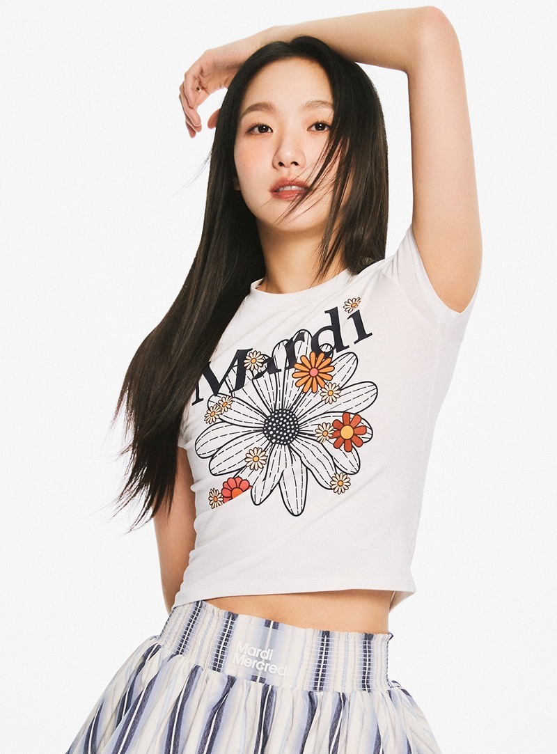 MARDI MERCREDI ) CROPPED TSHIRT FLOWERMARDI BLOSSOM |