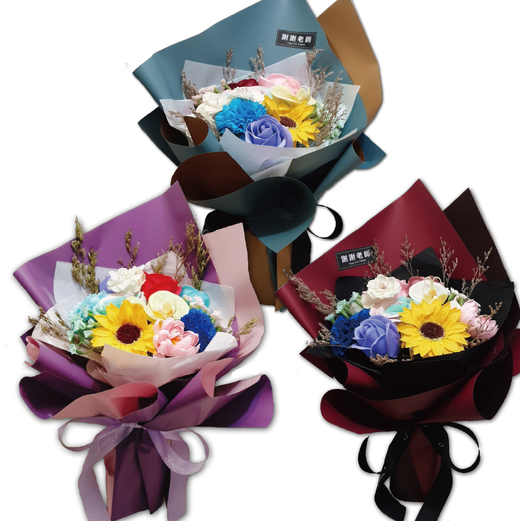 混款多種香皂花束,桃園花店,幸福禮物婚禮小物,mix soapflower bouquet