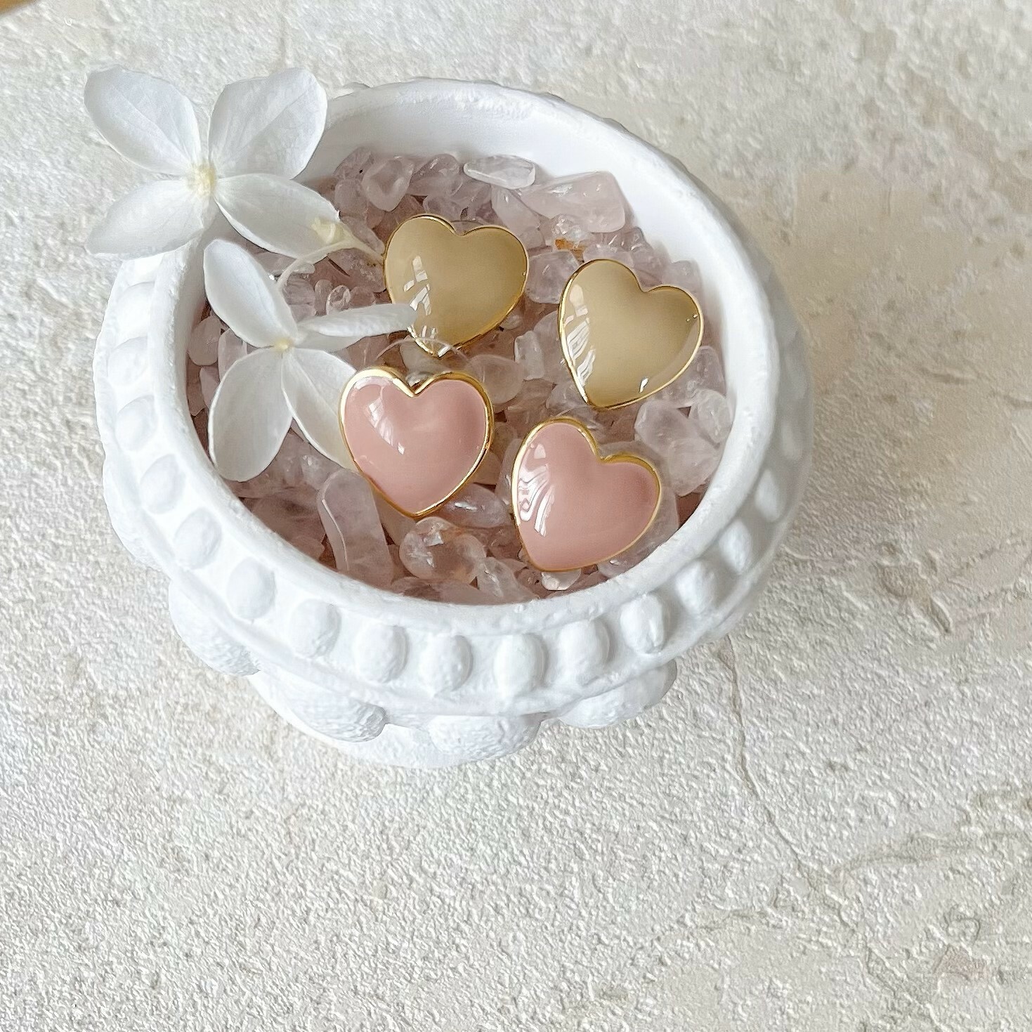 PY FASHION ACCESSORY : HEART SHAPE EAR RING PY0907