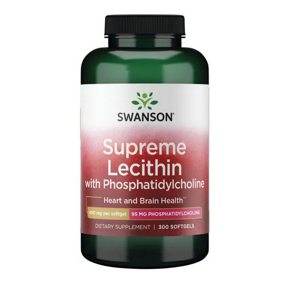 【Swanson】Supreme Lecithin 卵磷脂(含磷脂酰膽鹼) 400mg 300粒