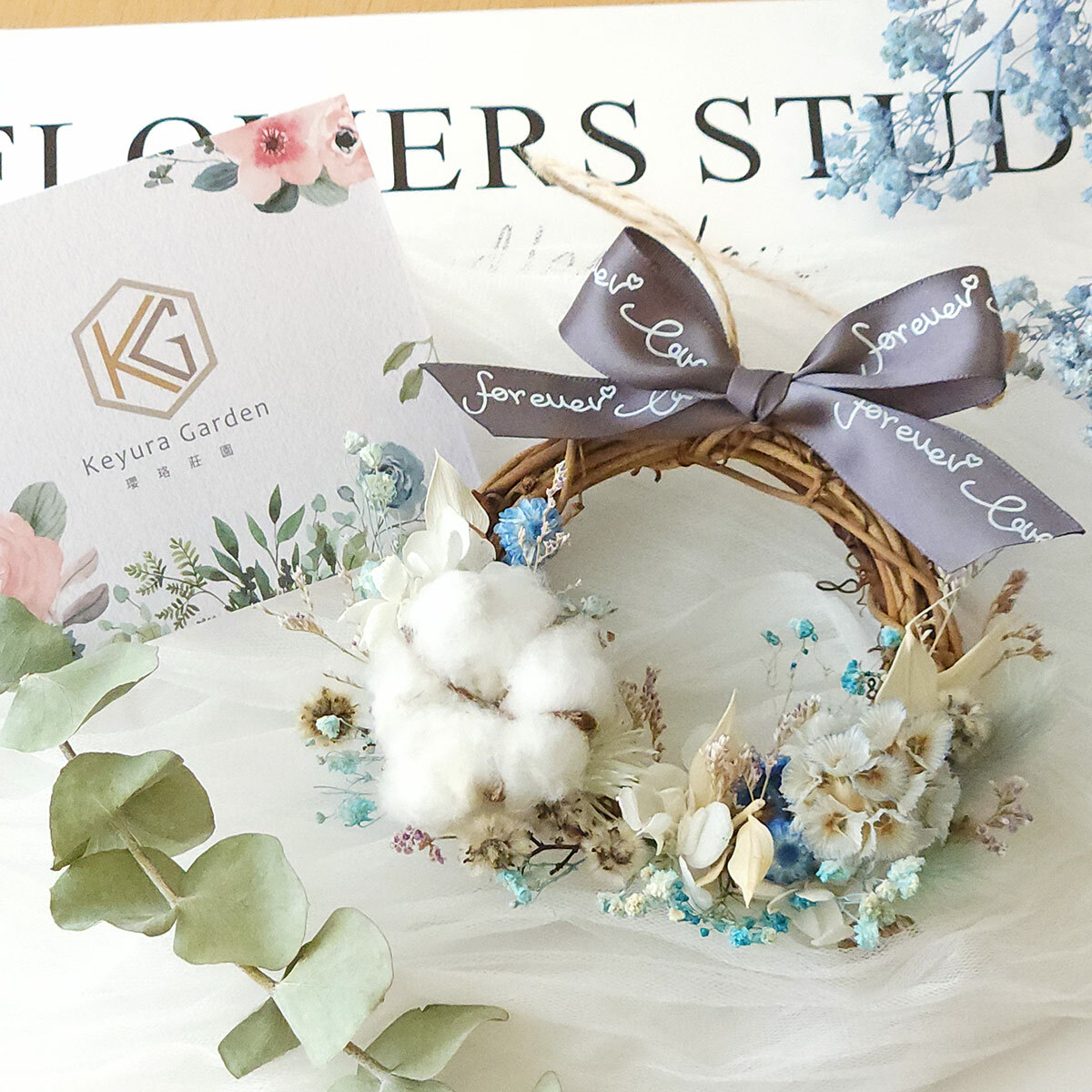 D14｜幸福花語小花圈DIY材料包