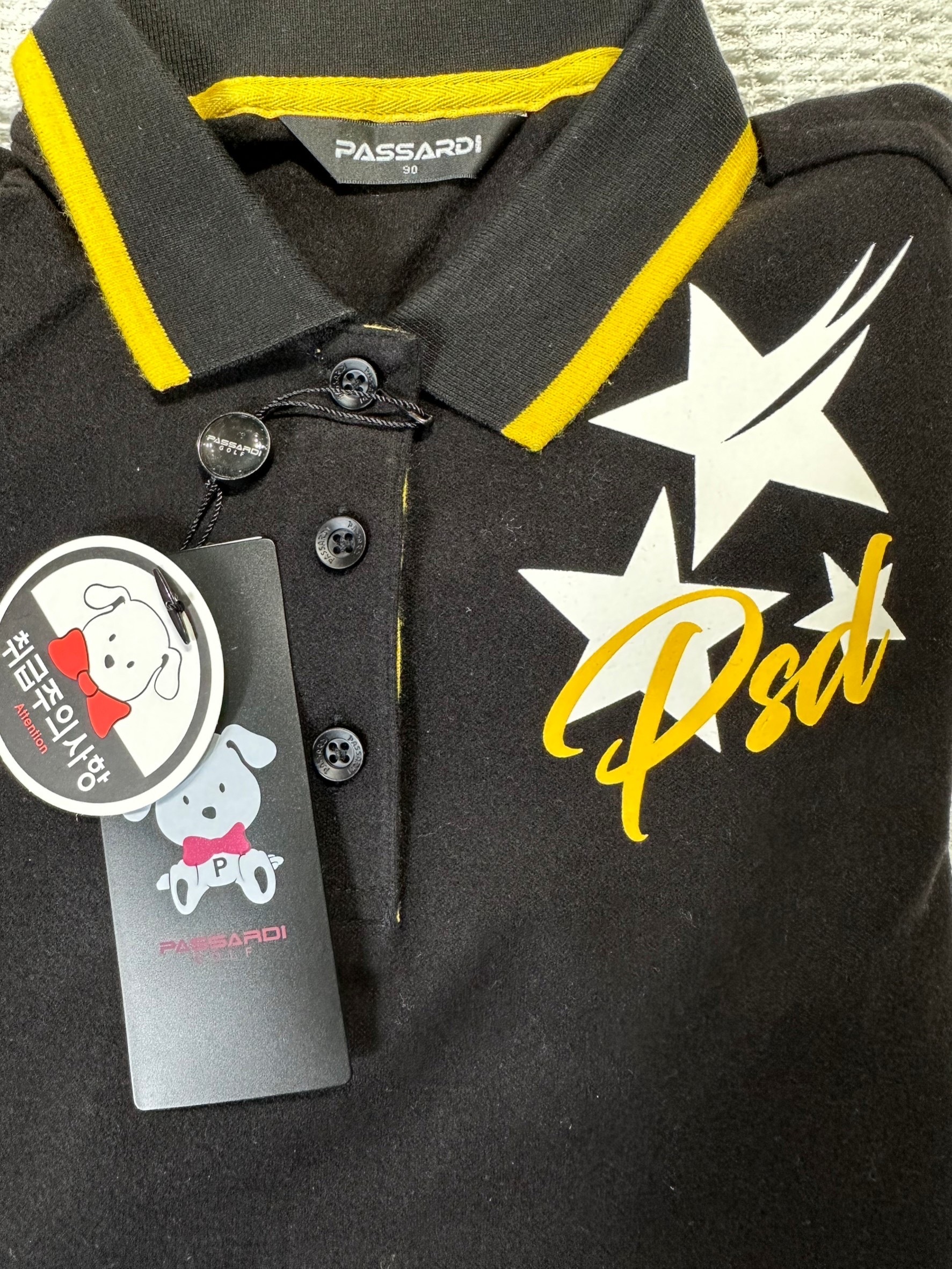 【現貨】零碼出清拍賣2折起 女 秋冬款印花圖騰Polo長袖T恤/韓版 高爾夫球衣Passardi Golf