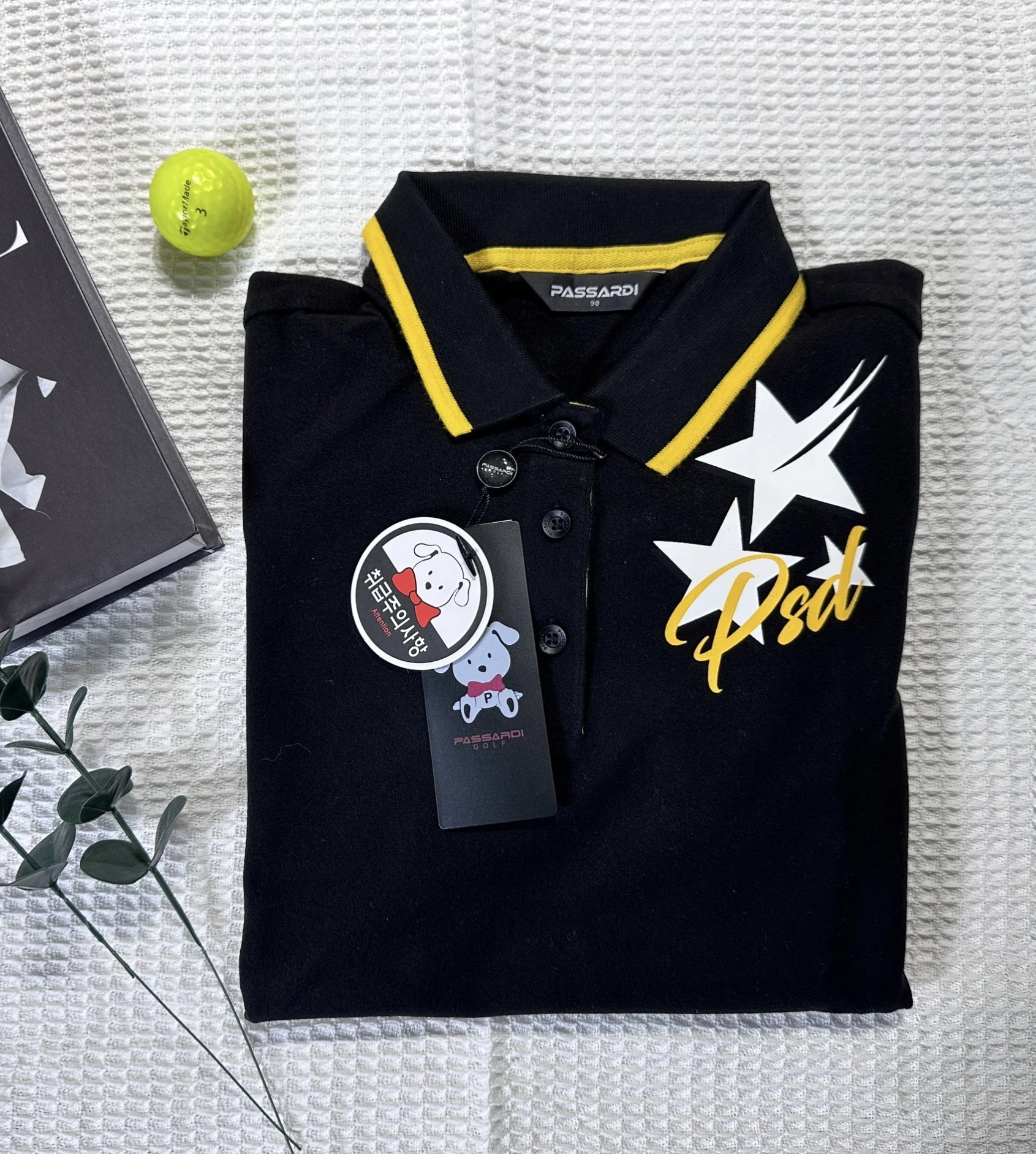 【現貨】零碼出清拍賣2折起 女 秋冬款印花圖騰Polo長袖T恤/韓版 高爾夫球衣Passardi Golf