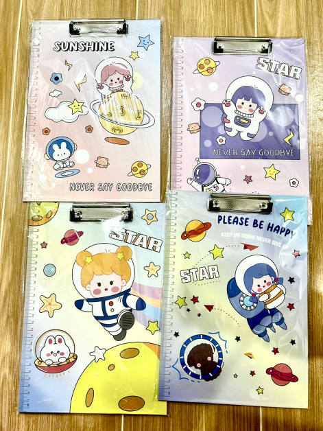 太空人 A4纸板夹资料文件夹（款式随机）