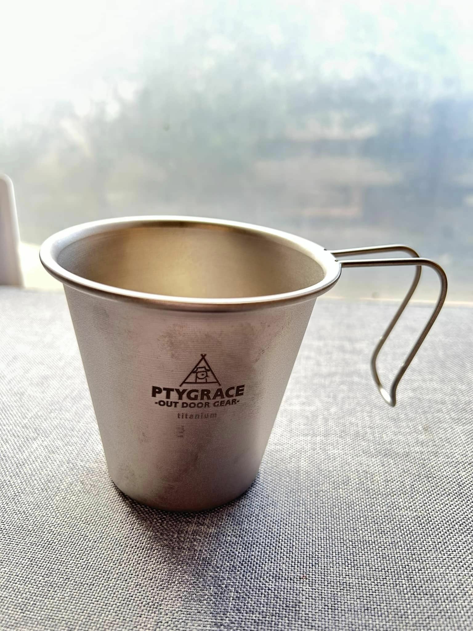 PTYGRACE OUTDOOR GEAR チタンスタッキングマグカップ　鈦金屬疊杯 380ml