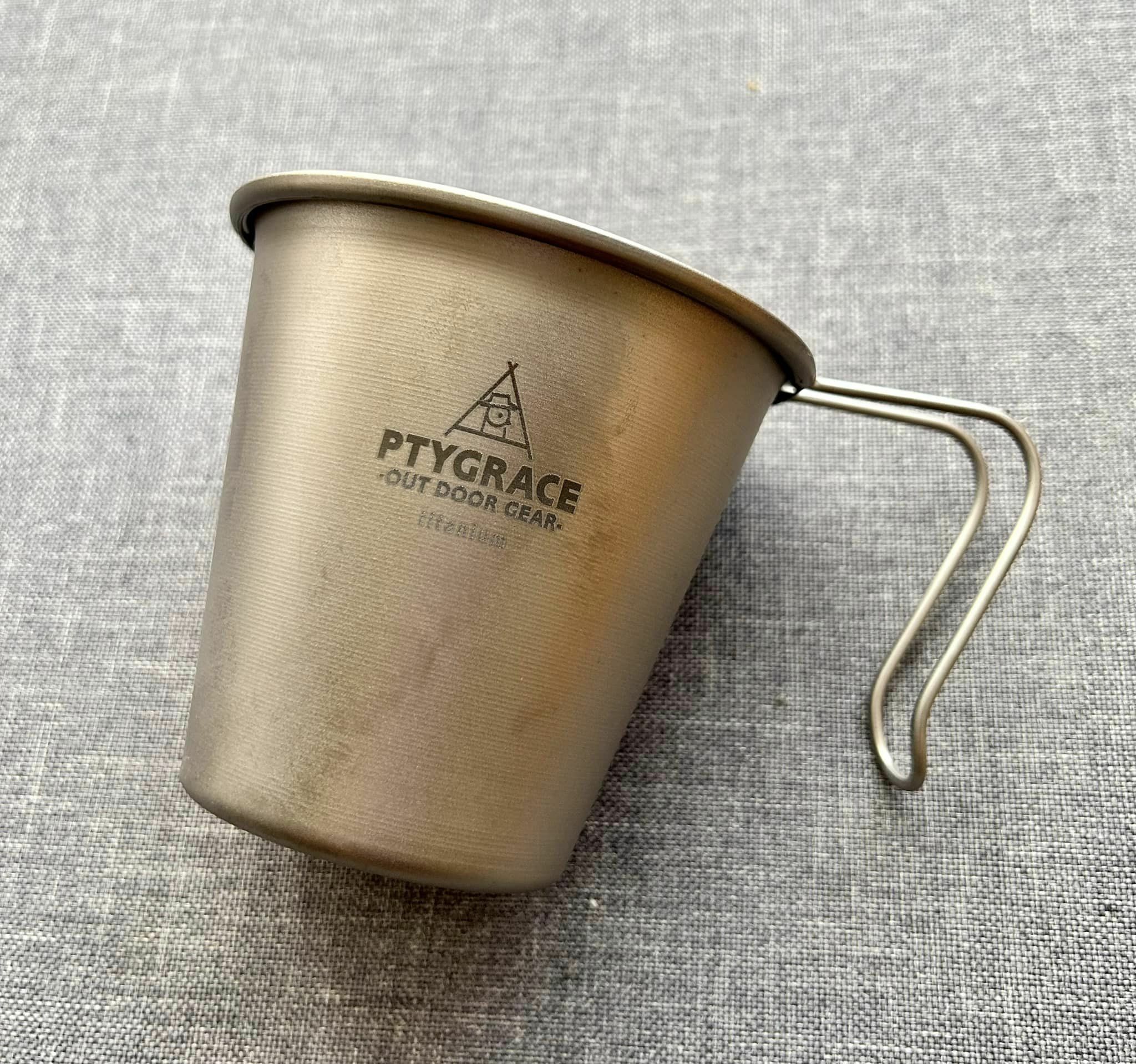 PTYGRACE OUTDOOR GEAR チタンスタッキングマグカップ　鈦金屬疊杯 380ml