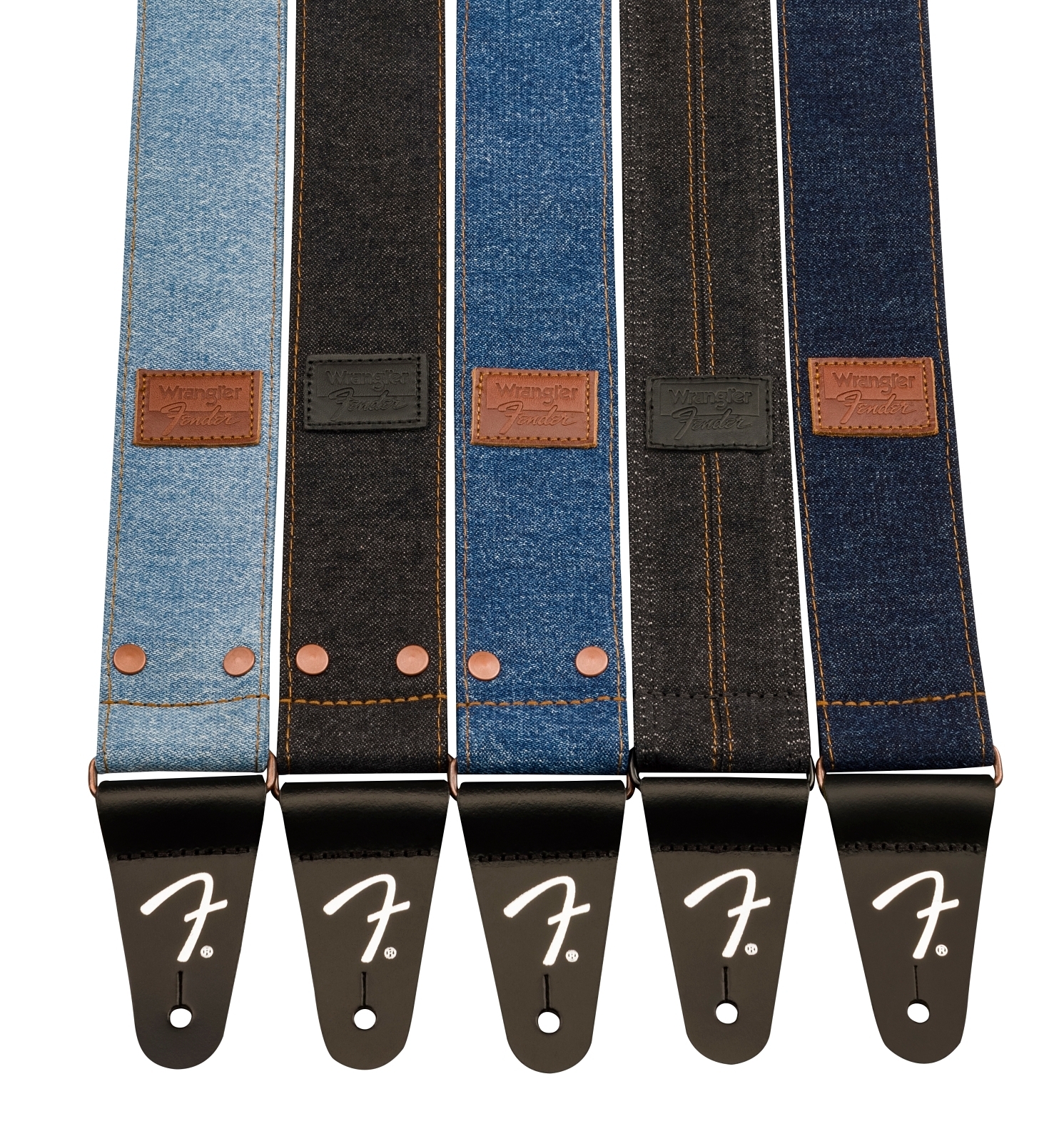 FENDER X WRANGLER 聯名款 DENIM STRAPS 丹寧背帶 公司貨【宛伶樂器】