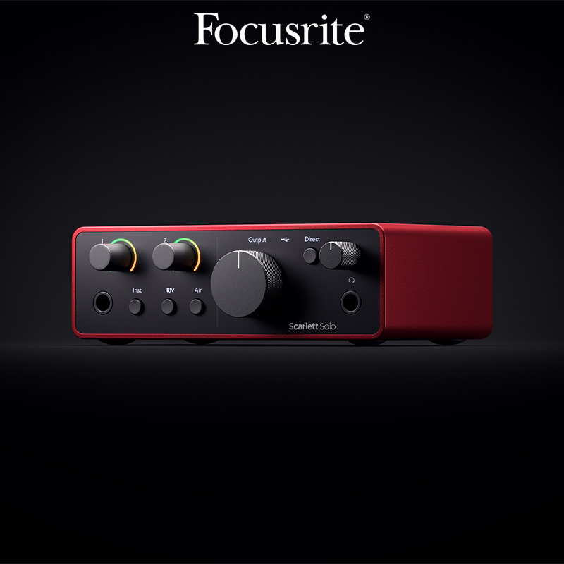 全新Focusrite Scarlett 4th Gen Solo USB 錄音介面