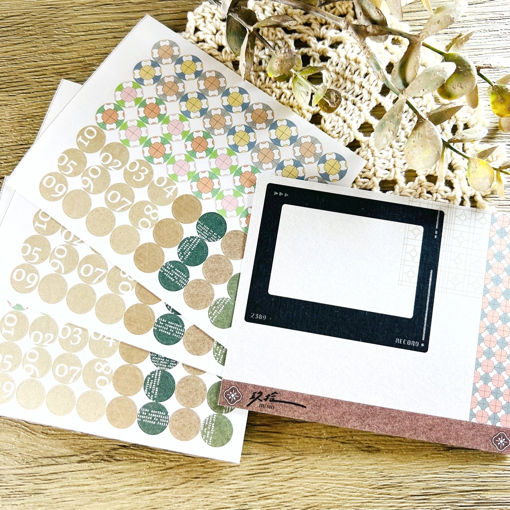 玖拾．Inspiration Sticker-A 割型貼紙+拼貼卡素材包