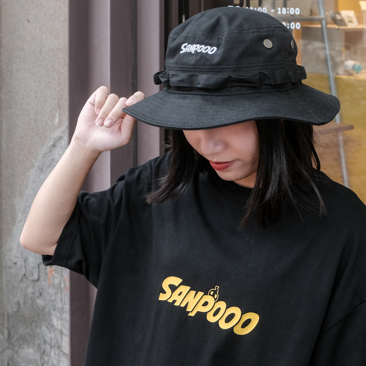 SANPOOO｜漁夫帽｜正面 LOGO