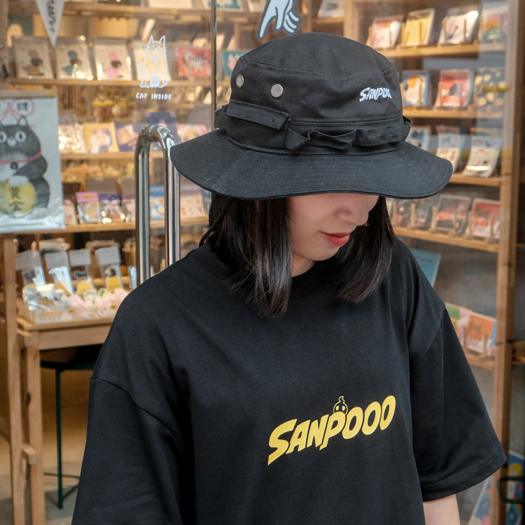 SANPOOO｜漁夫帽｜左側 LOGO