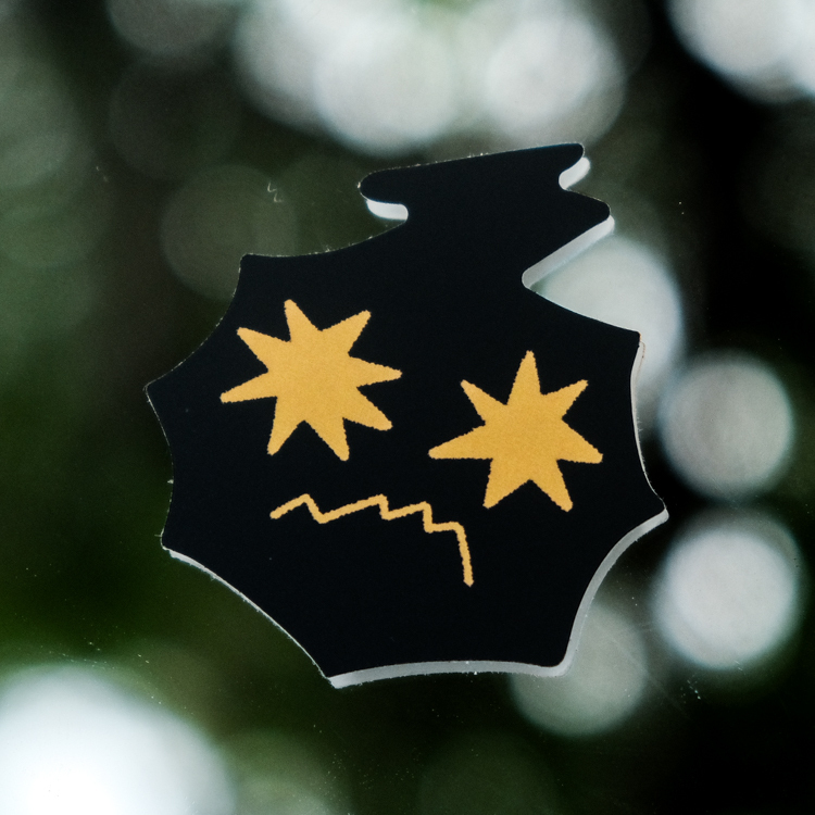 SANPOOO｜霧面防水貼紙｜三波｜WOW