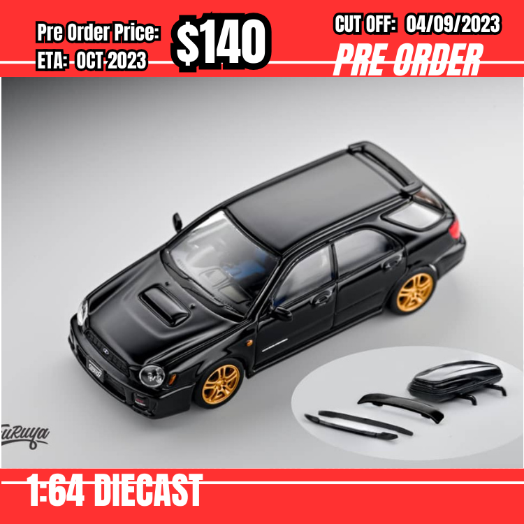 PO-$140 * Furuya * 1:64 Subaru Impreza WRX Sti Wagon Black [OD02/09]