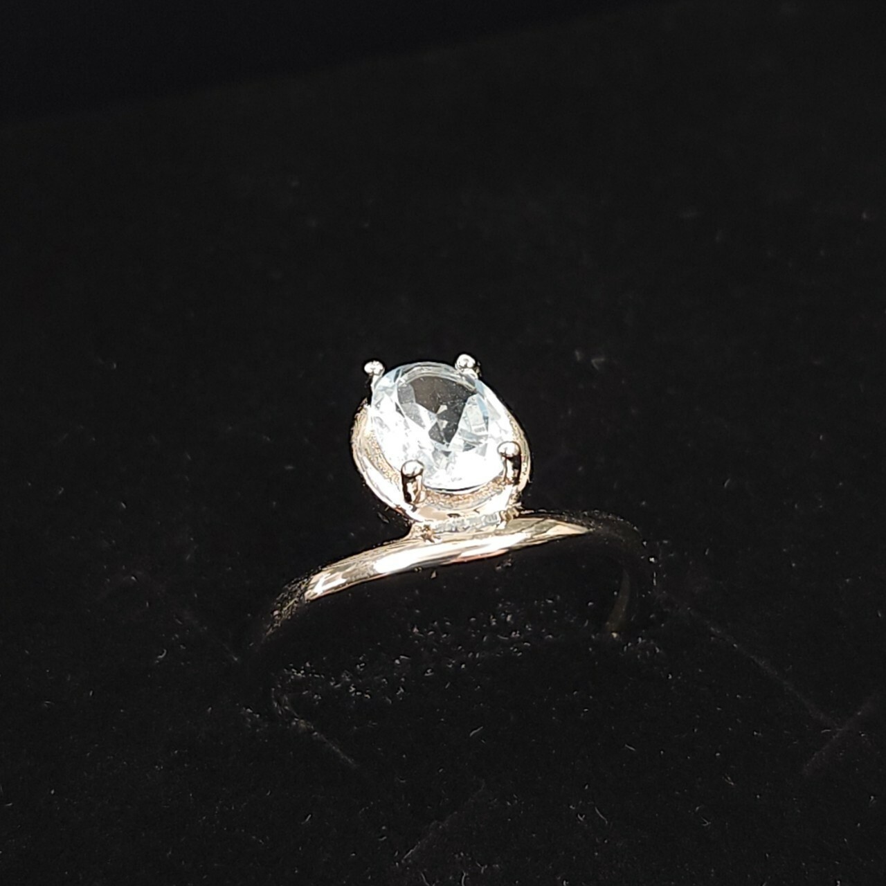 925銀戒指 天空藍托帕石戒指