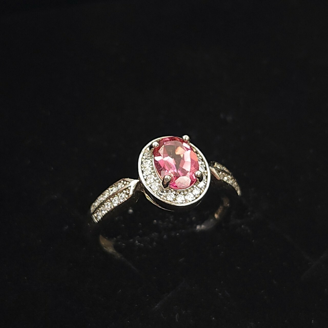 925銀戒指 粉托帕戒指