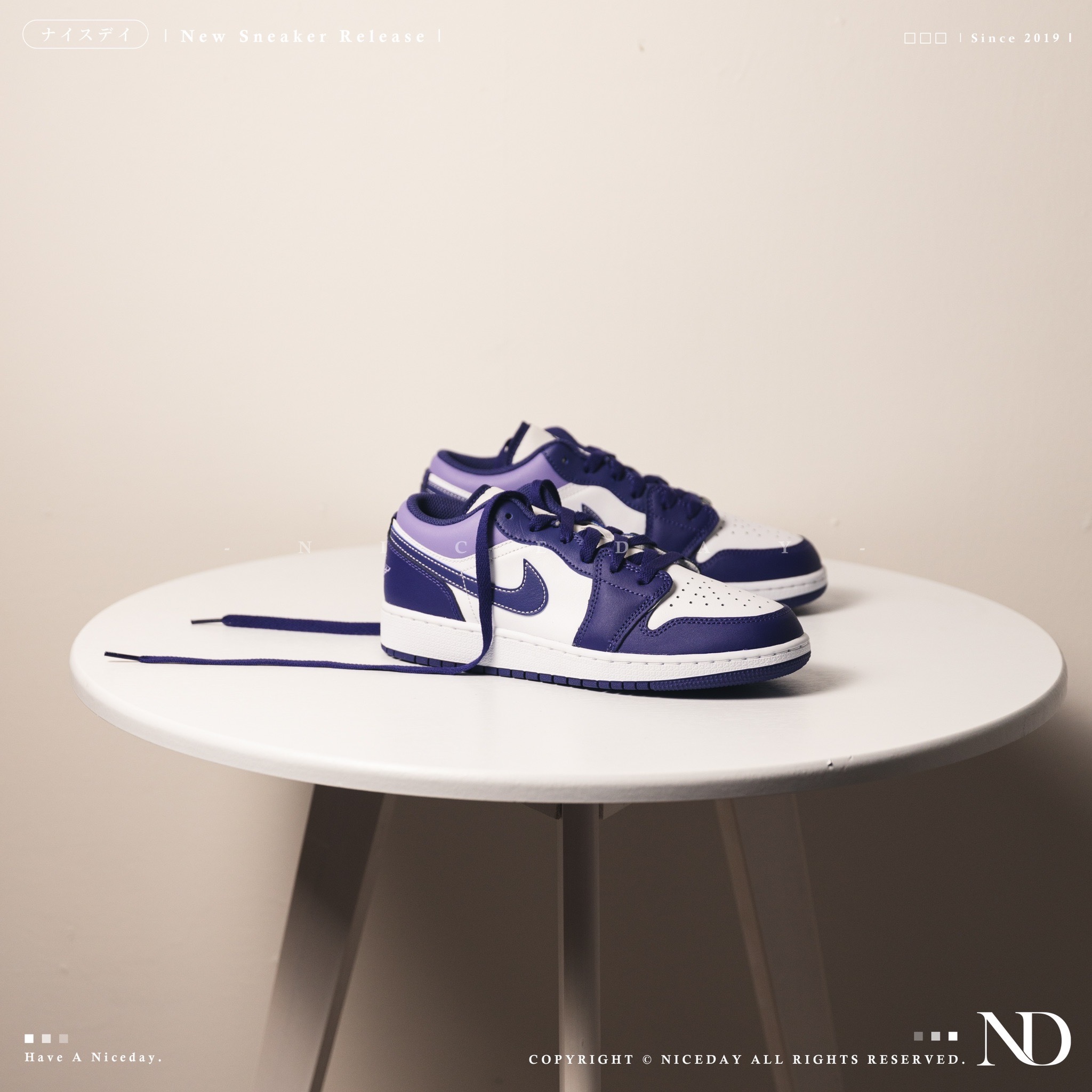 NICEDAY 部分現貨/代購 Air Jordan 1 紫葡萄 紫 白 男女尺寸 553558-515 553560-515