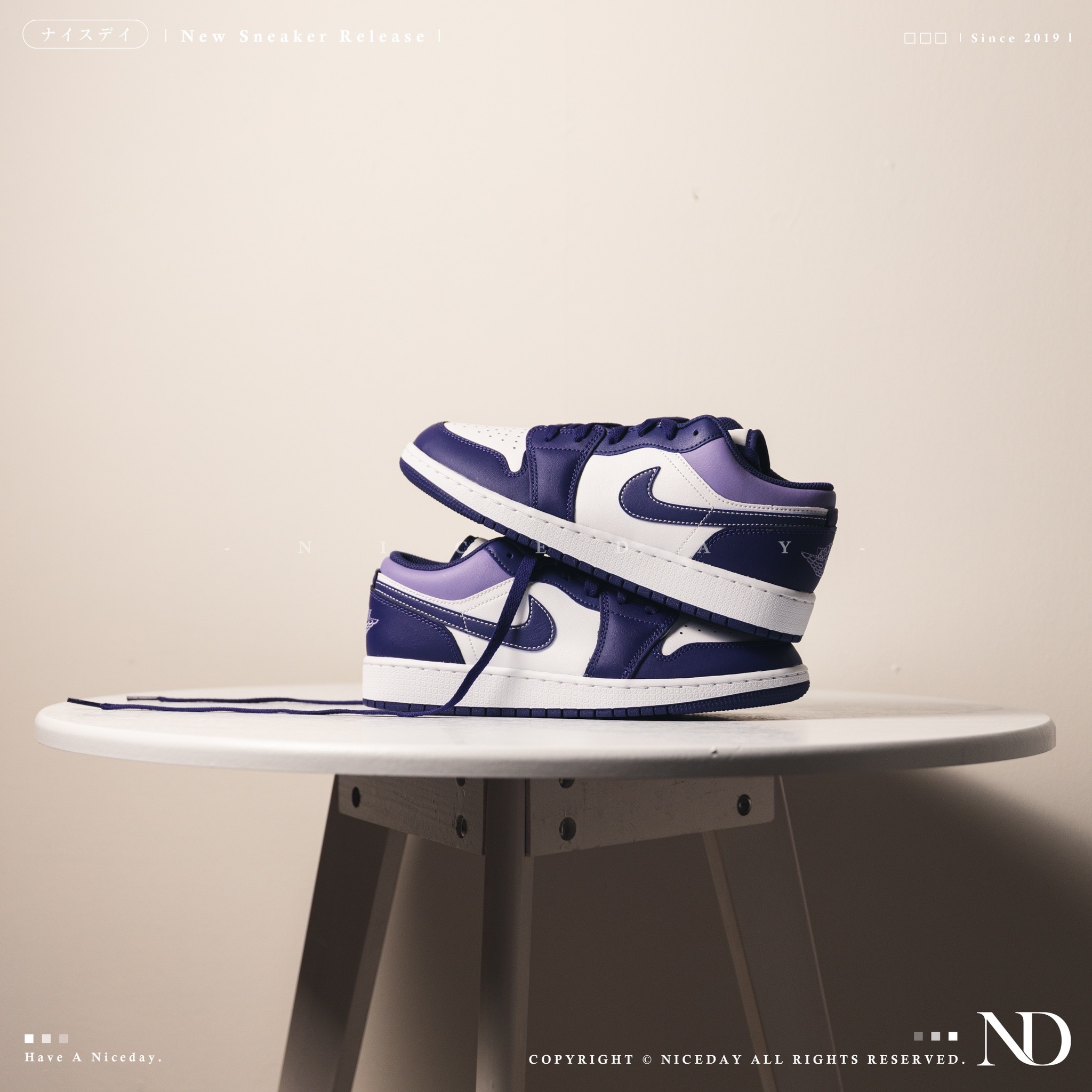 NICEDAY 部分現貨/代購 Air Jordan 1 紫葡萄 紫 白 男女尺寸 553558-515 553560-515